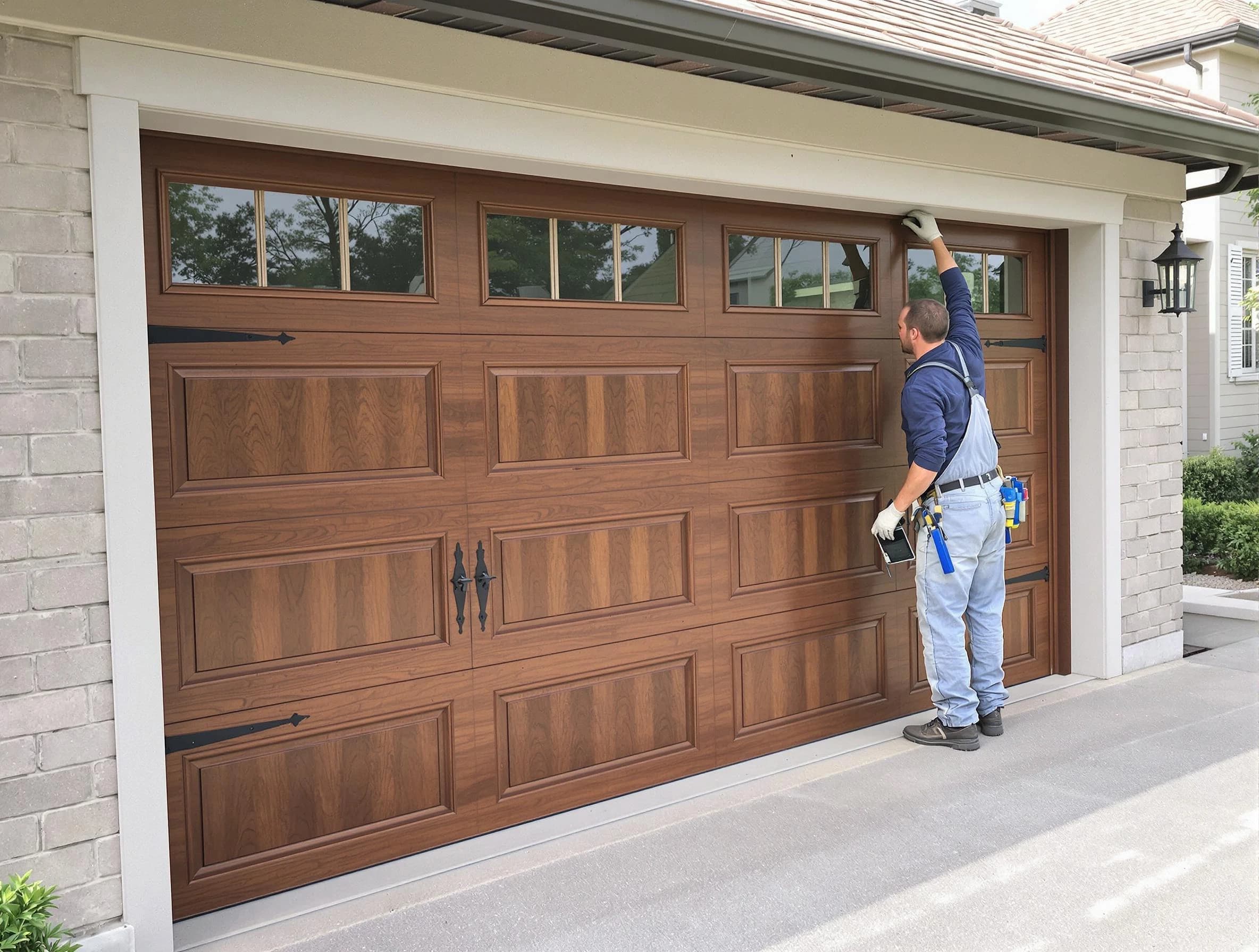 Custom garage door showcase by Highland Park Garage Door Repair in Highland Park