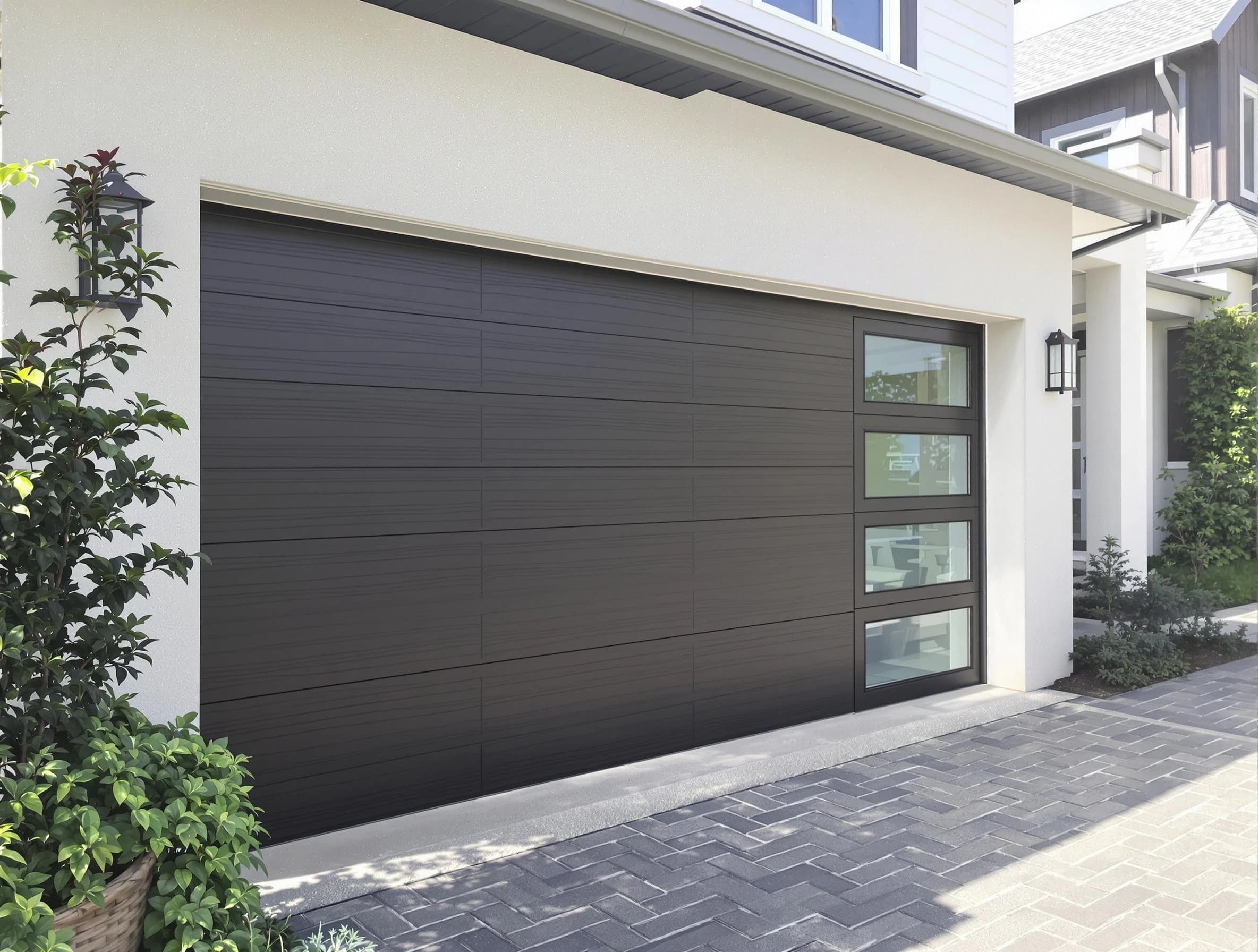 Custom garage door installation by Highland Park Garage Door Repair in Highland Park