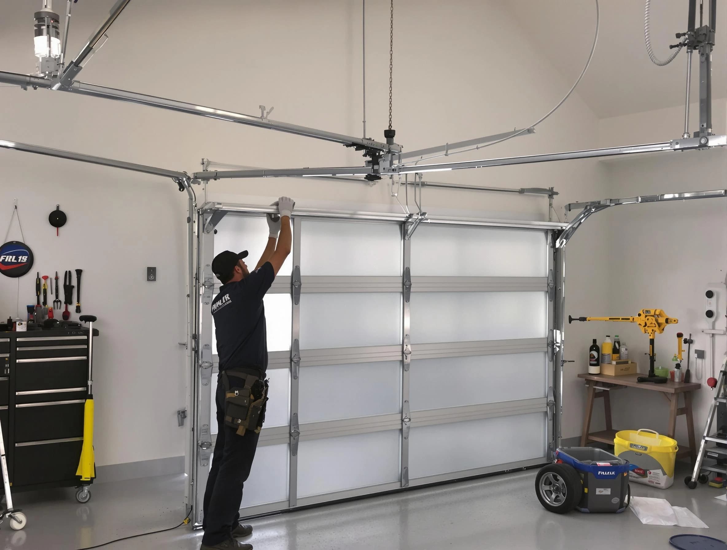 Highland Park Garage Door Repair certified team performing precision garage door installation in Highland Park