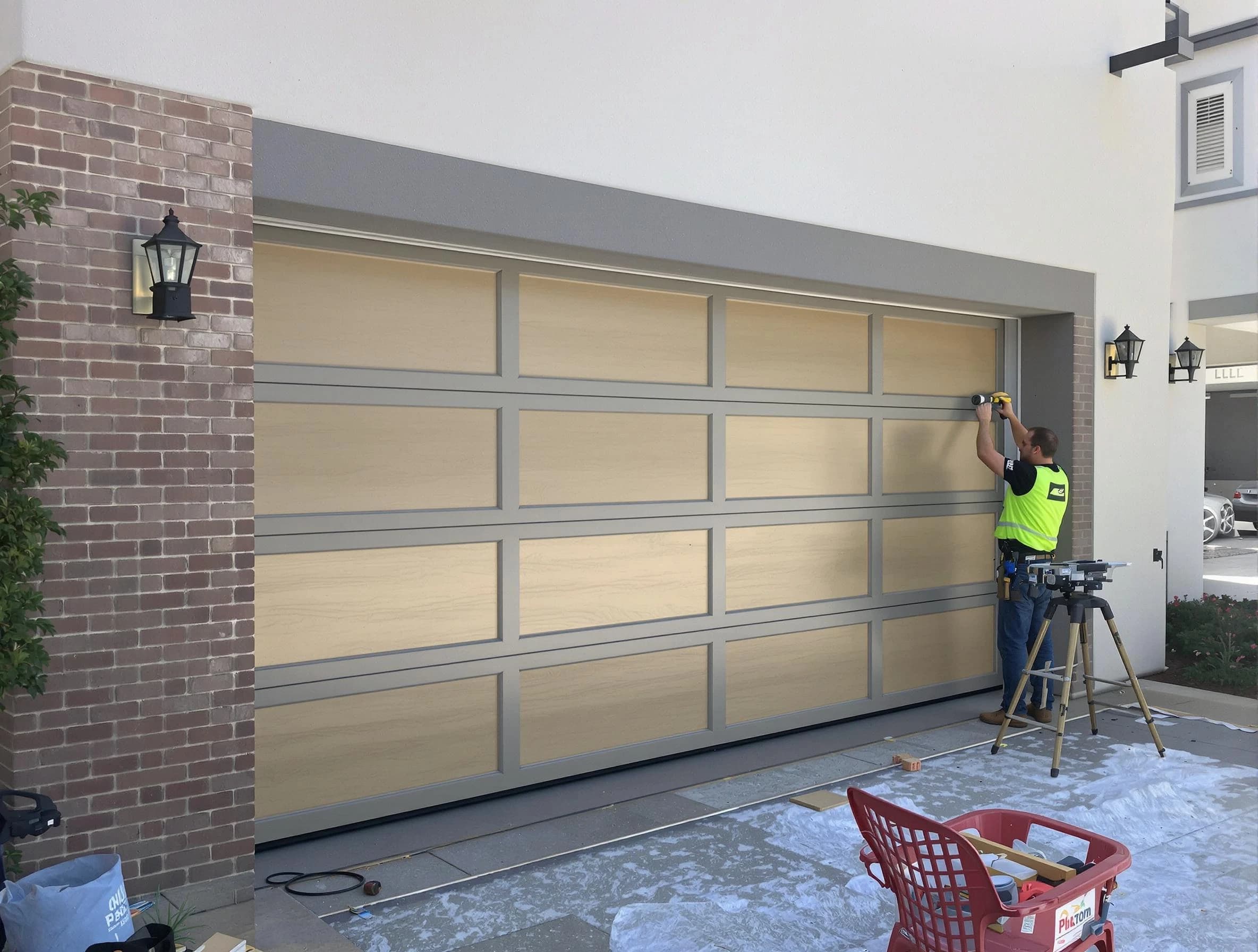 Garage door replacement service by Highland Park Garage Door Repair in Highland Park