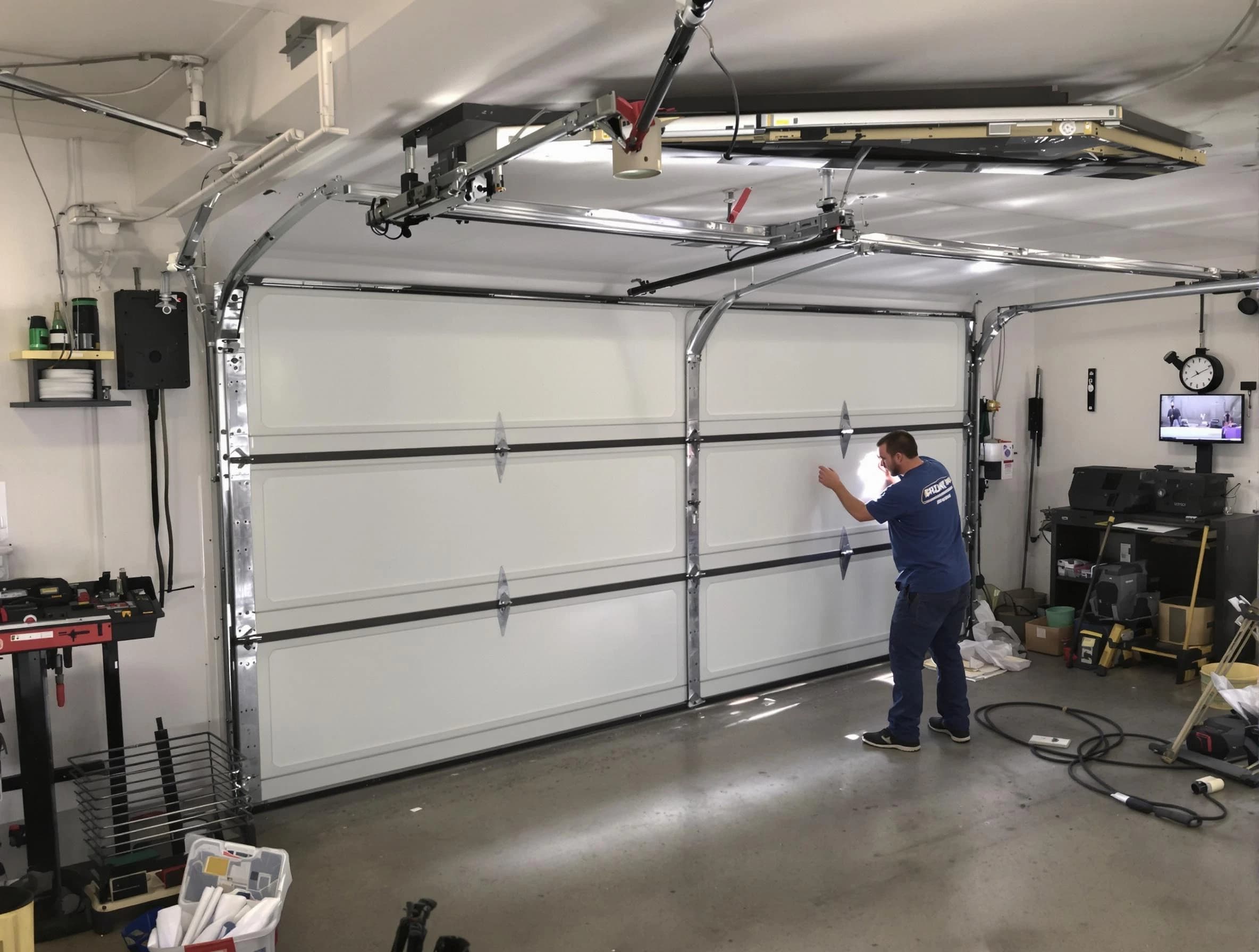 Professional garage door repair service by Highland Park Garage Door Repair in Highland Park